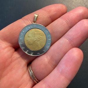 Italian Euro Coin Pendant 🪙 ✨